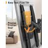 imagePerlegear Advanced Tilt TV Wall Mount PreAssembled Tv Mount for Most 4290 inch TVs up to 150 lbs 6inch Arm Extension 15 Full Tilt Fits 2416 Wood Studs Max VESA 600x400mm
