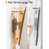 imagePerlegear Advanced Tilt TV Wall Mount PreAssembled Tv Mount for Most 4290 inch TVs up to 150 lbs 6inch Arm Extension 15 Full Tilt Fits 2416 Wood Studs Max VESA 600x400mm