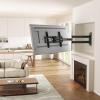 imagePerlegear Corner TV Wall Mount Long Arm TV Mount Bracket for 3275 Inch TVsFull Motion Wall Mount with 3237 Extension ampamp Swivel Articulating Arm ampamp Tilt MAX VESA 600x400mm Holds up to 100 lbs