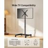 imagePerlegear Floor TV Stand with Mount for 2650 inch TVs up to 55 lbs TV Floor Stand with Rotation Tilt Level Height Adjustable TV Stand for BedroomLiving Room Max VESA 300x300mm PGFS12