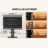 imagePerlegear Floor TV Stand with Mount for 3286quot TVs up to 132 lbs Tall TV Stand with Pegboard and 6 Height Settings TV Swivel Stand with Wooden Base Max VESA 600x400mm PGFS13