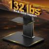 imagePerlegear Floor TV Stand with Mount for 3286quot TVs up to 132 lbs Tall TV Stand with Pegboard and 6 Height Settings TV Swivel Stand with Wooden Base Max VESA 600x400mm PGFS13