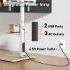 imagePerlegear Floor TV Stand with Power Outlet Universal TV Stand for 3275 inch TVs up to 110 lbs Height Adjustable Standing TV Mount Tall TV Mount with Wood Base Max VESA 600x400mm PGFS06White