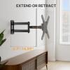 imagePerlegear Full Motion TV Wall Mount Bracket for Most 1342 Inch LED LCD Flat Curved Screen TVs ampamp Monitors Swivel Tilt Extension with Articulating Arms Max VESA 200x200mm up to 44lbs