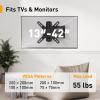 imagePerlegear Full Motion TV Wall Mount for 1342 inch Flat or Curved TVs ampamp Monitors up to 55 lbs Wall Mount TV Bracket with Articulating Arm Swivel Tilt Extension TV Mount Max VESA 200x200mm PGSF6