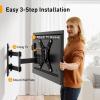 imagePerlegear Full Motion TV Wall Mount for 1342 inch Flat or Curved TVs ampamp Monitors up to 55 lbs Wall Mount TV Bracket with Articulating Arm Swivel Tilt Extension TV Mount Max VESA 200x200mm PGSF6