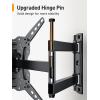 imagePerlegear Full Motion TV Wall Mount for 2655 inch Flat or Curved TVs Wall Mount TV Bracket with Articulating Arm Swivel Tilt Extension Corner TV Wall Mount Max VESA 400x400mm up to 60 lbs PGMFK3