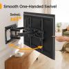 imagePerlegear Full Motion TV Wall Mount for 2665 inch TVs TV Bracket Supports Swivel Articulating Level Extension Tilt Arms Max VESA 400x400mm up to 99lbs 16quot Wood Studs PGMFK4