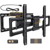 imagePerlegear Full Motion TV Wall Mount with Power Strip for 4290 Inch TVs up to 150 lbs PreAssembled TV Mount Has Smooth Swivel Tilt Extension Max VESA 600x400mm 121624 Wood Studs PGLF11