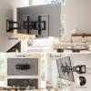 imagePerlegear Full Motion TV Wall Mount with Power Strip for 4290 Inch TVs up to 150 lbs PreAssembled TV Mount Has Smooth Swivel Tilt Extension Max VESA 600x400mm 121624 Wood Studs PGLF11