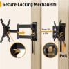 imagePerlegear Lockable RV TV Mount for 1342 inch TVs up to 44 lbs Full Motion RV TV Wall Mount with Swivel Tilt Pull Cord Lock RV TV Mount for Camper RV Motorhome Max VESA 200x200mm PGLRVF2
