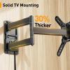 imagePerlegear Lockable RV TV Mount for 1342 inch TVs up to 44 lbs Full Motion RV TV Wall Mount with Swivel Tilt Pull Cord Lock RV TV Mount for Camper RV Motorhome Max VESA 200x200mm PGLRVF2