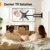 imagePerlegear Long Arm TV Wall Mount for 2665 inch TVs up to 100 lbs Corner TV Mount Bracket with 3165 Extension Swivel Tilt Articulating Arms Full Motion Wall Mount Max VESA 400x400mm PGMF25B