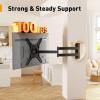 imagePerlegear Long Arm TV Wall Mount for 2665 inch TVs up to 100 lbs Corner TV Mount Bracket with 3165 Extension Swivel Tilt Articulating Arms Full Motion Wall Mount Max VESA 400x400mm PGMF25B