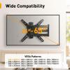 imagePerlegear Long Arm TV Wall Mount for 2665 inch TVs up to 100 lbs Corner TV Mount Bracket with 3165 Extension Swivel Tilt Articulating Arms Full Motion Wall Mount Max VESA 400x400mm PGMF25B