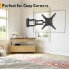 imagePerlegear Long Arm TV Wall Mount for 3265 TVs 374 Long Extension Corner TV Mount Max VESA 400x400mm Articulating Arms Full Motion Wall Mount Bracket with Swivel and Tilt Holds up to 110 lbs