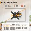 imagePerlegear Long Arm TV Wall Mount for 3265 TVs 374 Long Extension Corner TV Mount Max VESA 400x400mm Articulating Arms Full Motion Wall Mount Bracket with Swivel and Tilt Holds up to 110 lbs