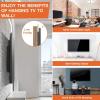 imagePerlegear Low Profile Fixed TV Wall Mount Bracket Ultra Slim and Space Saving for Most 1742 Inch LED LCD OLED Flat Curved Screen TVs up to VESA 200 x 200mm and 66 lbs