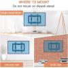 imagePerlegear Low Profile Fixed TV Wall Mount Bracket Ultra Slim and Space Saving for Most 1742 Inch LED LCD OLED Flat Curved Screen TVs up to VESA 200 x 200mm and 66 lbs