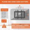 imagePerlegear Low Profile Fixed TV Wall Mount Bracket Ultra Slim and Space Saving for Most 1742 Inch LED LCD OLED Flat Curved Screen TVs up to VESA 200 x 200mm and 66 lbs