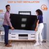 imagePerlegear Low Profile Fixed TV Wall Mount Bracket Ultra Slim and Space Saving for Most 1742 Inch LED LCD OLED Flat Curved Screen TVs up to VESA 200 x 200mm and 66 lbs