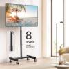 imagePerlegear Mobile TV Cart Rolling TV Stand for 1350 inch TVs with 30 Tilt Universal TV Cart for LEDLCDOLED TV Height Adjustable Floor TV Stand Holds 44lbs Portable Monitor Stand Max VESA 200x200mm
