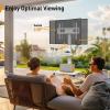 imagePerlegear Mobile TV Stand with Power Outlet Tilt ampamp Swivel Rolling TV Cart for 32 to 65 70 75 inch TVs up to 110 lbs Height Adjustable Rolling TV Stand with Wheels Max VESA 600x400mm PGTVMC17White