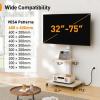 imagePerlegear Mobile TV Stand with Power Outlet Tilt ampamp Swivel Rolling TV Cart for 32 to 65 70 75 inch TVs up to 110 lbs Height Adjustable Rolling TV Stand with Wheels Max VESA 600x400mm PGTVMC17White