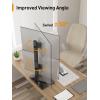 imagePerlegear Monitor Stand Dual Monitor Mount for Two 1340 inch Screens Vertical Monitor Stand with 360 Degree Rotation Swivel and Tilt 13 Height Settings Max VESA 100x100mm PGTVS30