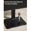 imagePerlegear Monitor Stand Dual Monitor Mount for Two 1340 inch Screens Vertical Monitor Stand with 360 Degree Rotation Swivel and Tilt 13 Height Settings Max VESA 100x100mm PGTVS30