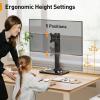 imagePerlegear Monitor Stand Freestanding Monitor Mount for 1334 inch Screens with 360 Degree Rotation 5 Height Settings Adjustable Desk Riser with Swivel and Tilt Max VESA 100x100mm PGTVS29
