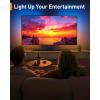 imagePerlegear PreAssembled TV Wall Mount with LED Lights for 2665 inch TVs up to 99 lbs Max VESA 400x400mm Swivel Extension Tilt TV Backlights with Music Sync Fits 1612 Wood Studs PGMF20