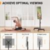 imagePerlegear Rolling TV Stand with Power Outlet Tilt ampamp Rotation TV Cart  Ideal for 2650 Inch TVs up to 55 lbs Featuring 8 Height Settings Max VESA 300x300mm PGTVMC19