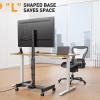 imagePerlegear Rolling TV Stand with Power Outlet Tilt ampamp Rotation TV Cart  Ideal for 2650 Inch TVs up to 55 lbs Featuring 8 Height Settings Max VESA 300x300mm PGTVMC19
