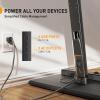 imagePerlegear Rolling TV Stand with Power Outlet Tilt and Swivel Mobile TV Cart with Hidden Casters Fits 3070 Inch TVs HeightAdjustable 88 lbs Load Capacity Max VESA 400x400mm PGTVMC20