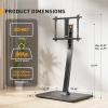 imagePerlegear Rolling TV Stand with Power Outlet Tilt and Swivel Mobile TV Cart with Hidden Casters Fits 3070 Inch TVs HeightAdjustable 88 lbs Load Capacity Max VESA 400x400mm PGTVMC20