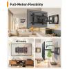 imagePerlegear Sliding TV Wall Mount for 4295 TVs up to 150 lbs with Cable Management ToolFree Tilt Swivel ampamp Extension Fits 121624 Wood Studs Max VESA 600x400mm PGTVM41B