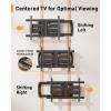 imagePerlegear Sliding TV Wall Mount for 4295 TVs up to 150 lbs with Cable Management ToolFree Tilt Swivel ampamp Extension Fits 121624 Wood Studs Max VESA 600x400mm PGTVM41B