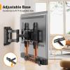 imagePerlegear Soundbar Mount Sound Bar Mount with HolesWithout Holes Sound Bar Mounts Under TV up to 15 lbs NonSlip Base Holder Extends 35 to 6 Attach Speaker to TV or Wall