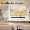 imagePerlegear Soundbar Mount Sound Bar Mount with HolesWithout Holes Sound Bar Mounts Under TV up to 15 lbs NonSlip Base Holder Extends 35 to 6 Attach Speaker to TV or Wall
