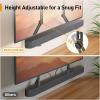 imagePerlegear Soundbar Mount with Adjustable Height Sound bar Mount up to 15 lbs Soundbar Mount Under TV or Above TV Soundbar tv Mount Bracket with Detachable Long Extension Plates PGSM04B