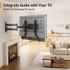 imagePerlegear Soundbar Mount with Adjustable Height Sound bar Mount up to 15 lbs Soundbar Mount Under TV or Above TV Soundbar tv Mount Bracket with Detachable Long Extension Plates PGSM04B