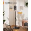 imagePerlegear Speaker Stand Pair 28 to 38 Height Adjustable Surround Sound Speaker Stands for Small Bookshelf Satellite Speakers and Studio Monitors up to 5lbs ToolFree Floor Speaker Stand PGSS11