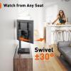 imagePerlegear TV Stand Mount Universal Swivel TV Stand for 3265 Inch LCDLEDOLED TVs up to 88 lbs TV Legs with Tempered Glass Base Height Adjustable TV Base Stand with Tilt Max VESA 400x400mmDeep Black
