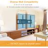imagePerlegear TV Wall Mount Bracket Full Motion for 2665 Inch LED LCD OLED Flat Curved TVs TV Mount with Dual Swivel Articulating Arms Extension Tilt Max VESA 400x400mm Fits 1216quot Wood StudDark Black