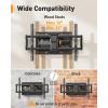 imagePerlegear ULListed Full Motion TV Wall Mount for 4086 Inch Flat Curved TVs up to 132 lbs 1216 Wood Studs TV Mount Bracket with ToolFree Tilt Swivel Extension Max VESA 600 x 400mm PGLF15