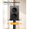 imagePerlegear Universal Speaker Stands Pair with Cable Management 336 inch Speakers Stands for Bookshelf Speakers Satellite Speakers ampamp Surround Sound Speaker Holds to 22lbs PGSS2