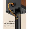 imagePerlegear Universal Speaker Stands Pair with Cable Management 336 inch Speakers Stands for Bookshelf Speakers Satellite Speakers ampamp Surround Sound Speaker Holds to 22lbs PGSS2