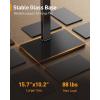 imagePerlegear Universal Swivel TV Stand with LED Lights for 3270 inch TVs Height Adjustable Table Top TV Stand with Tilt Tempered Glass Base Holds up to 88 lbs Max VESA 400x400mm PGTVS32BUpgrade with LED Lights