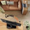 imagePerlegear Universal Swivel TV Stand with Power Outlet Tabletop TV Stand for 326065 Inch TVs up to 88 lbs Tempered Glass TV Mount Stand Base with Height Adjustment Tilt Max VESA 400x400mmPGTVS27Black